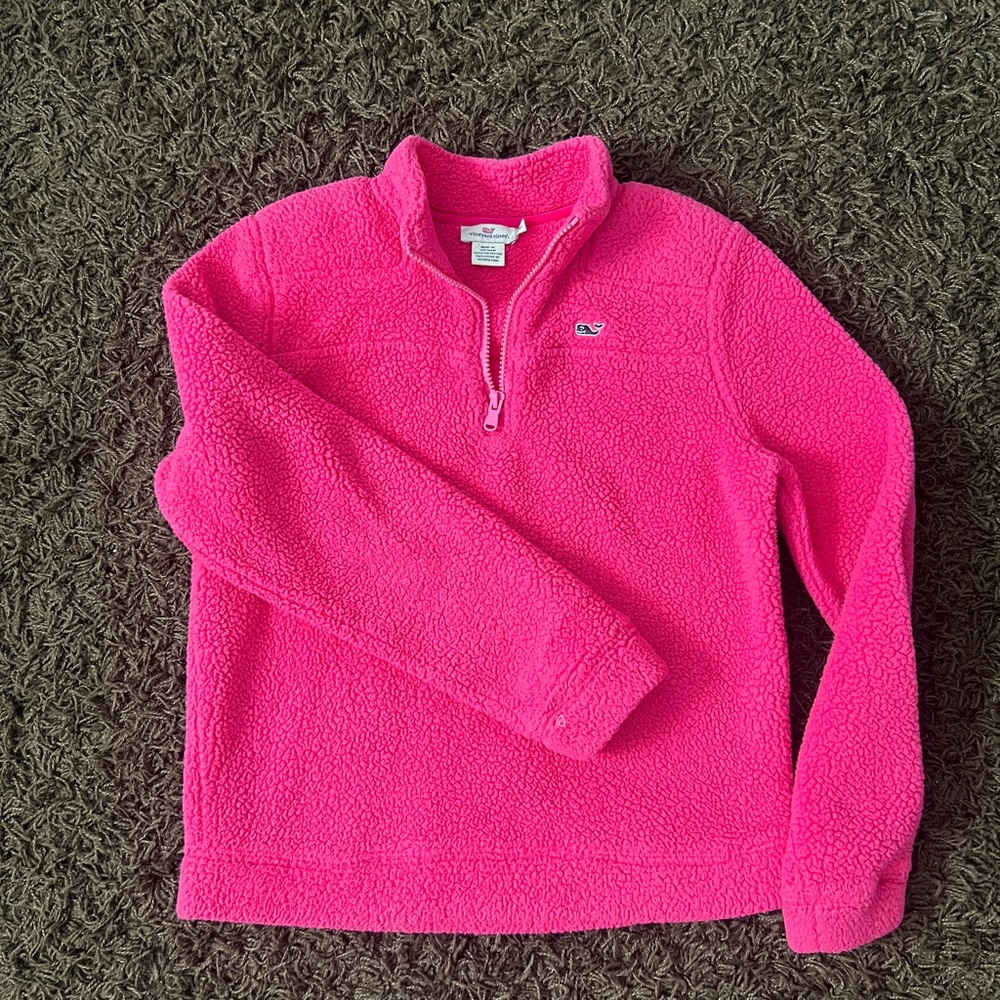 Vineyard Vines fuzzy 1/4 zip pullover